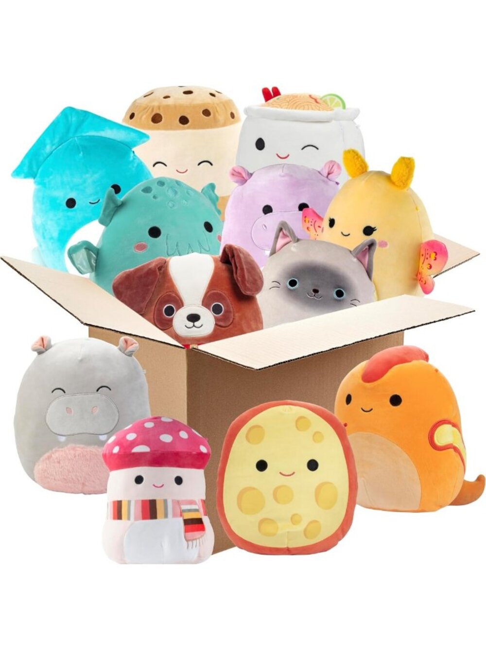 Mystery Plush Bundle 4-Pack - 10” Collectible Squishy Stuffed Animals Gift Set